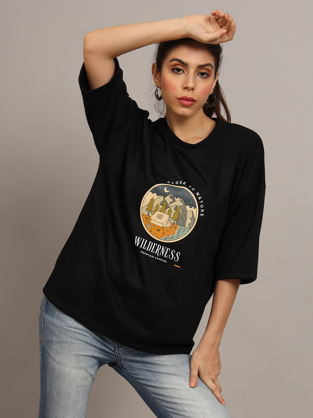 Printed Oversized T-Shirts for Women