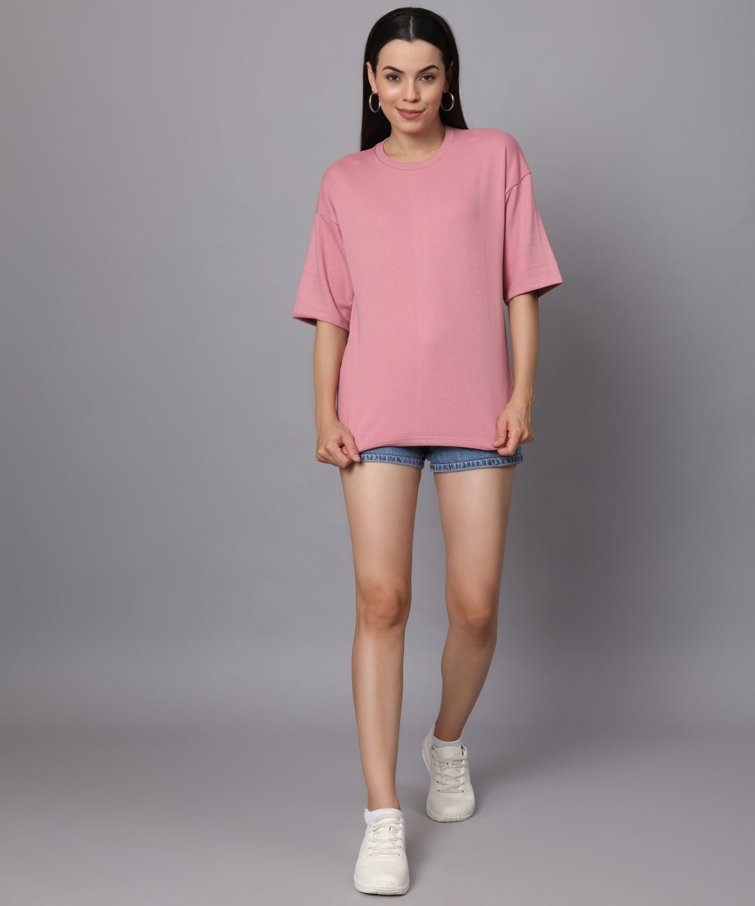 Premium Women Plain Oversized Cotton T-Shirts