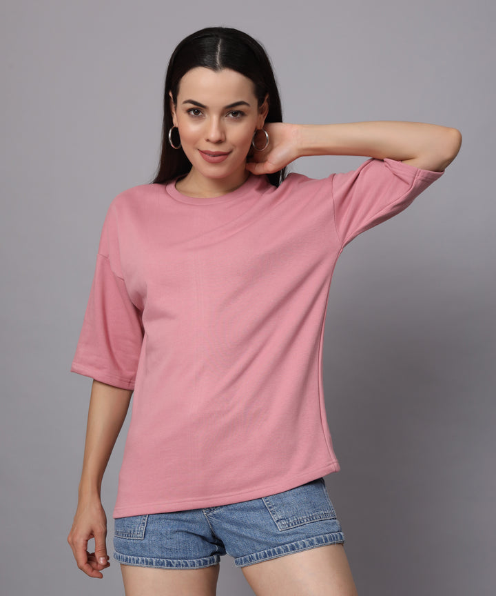 Premium Women Plain Oversized Cotton T-Shirts