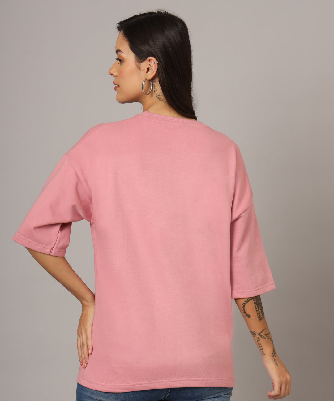 Women’s Oversized T-Shirt with Self-Love Line Art