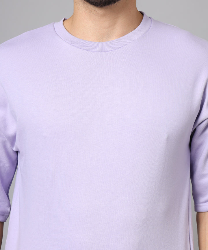 Flicksbee Plain Lavender Co-Ord Sets For Men