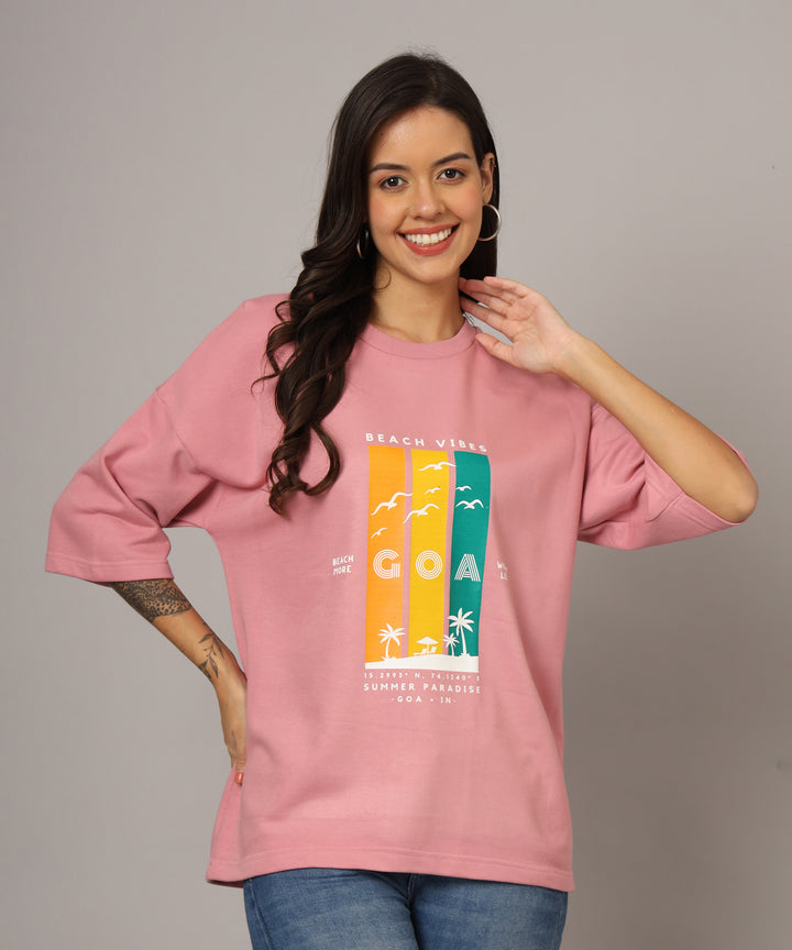 Women's Oversized T-Shirt Goa Beach Vibes 