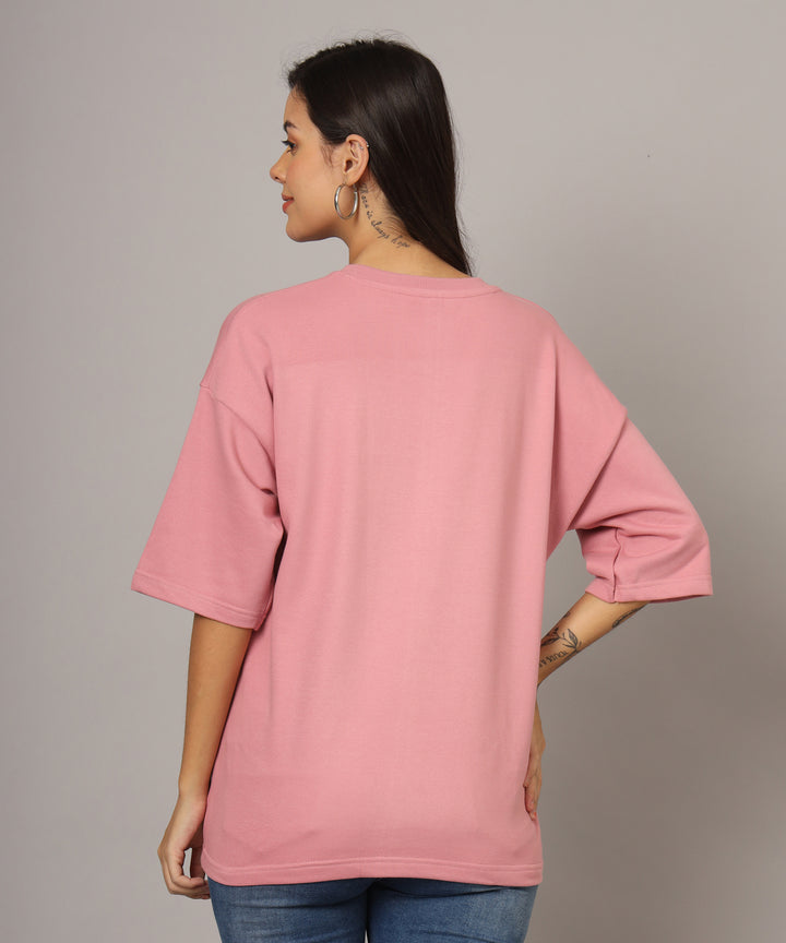 Women Oversized T-Shirt pink 03