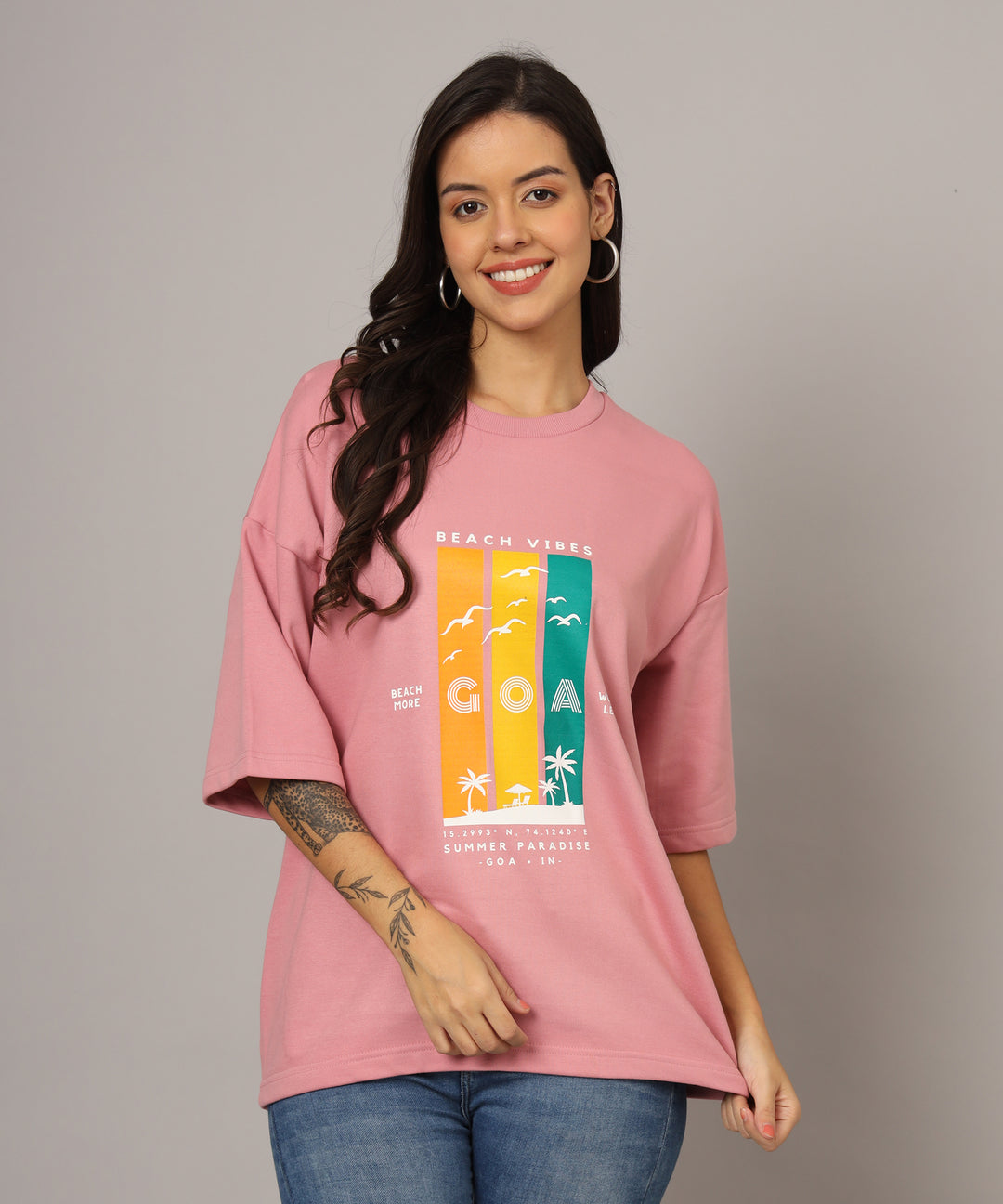 Women's Oversized T-Shirt Goa Beach Vibes