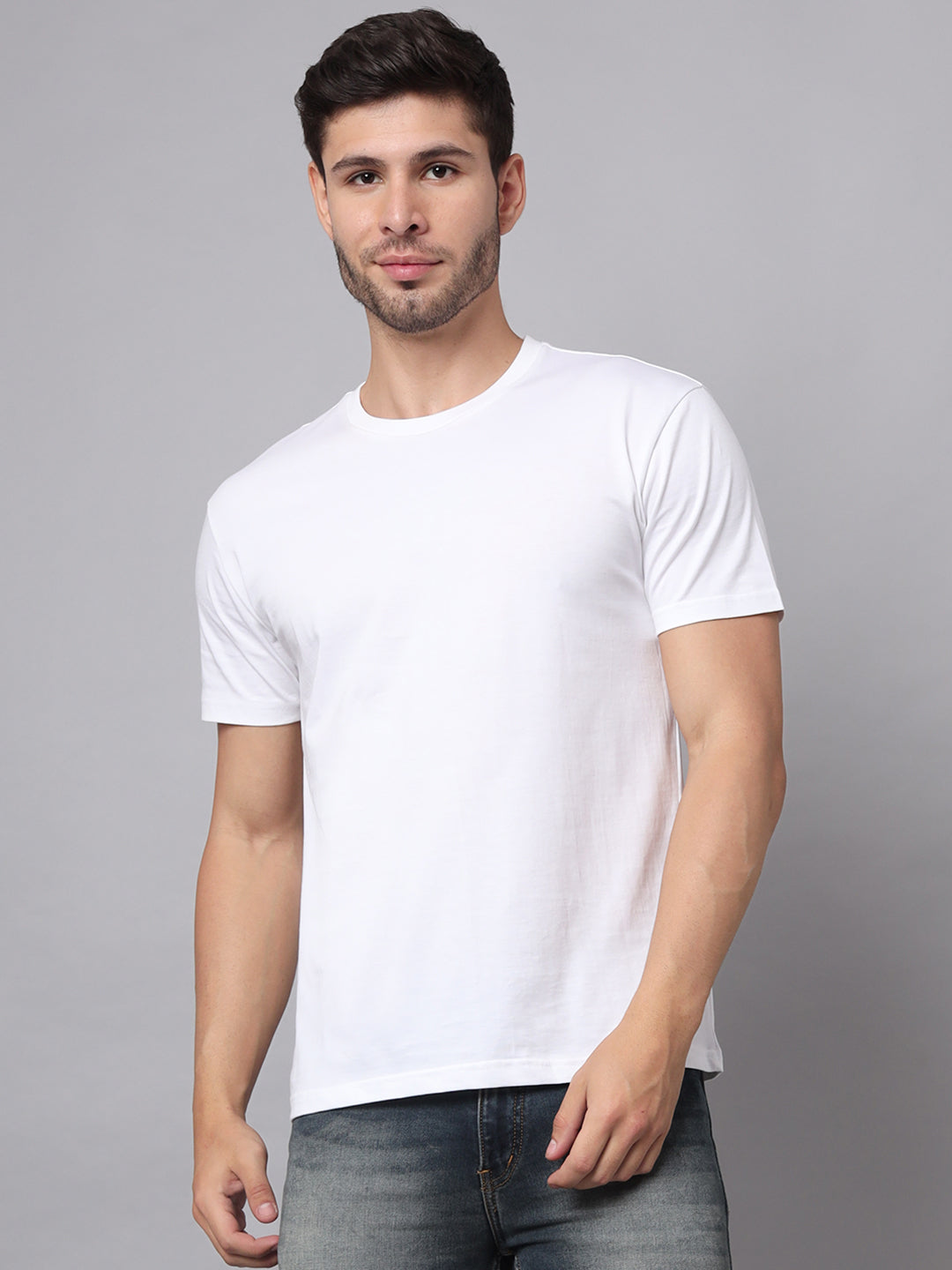 Supima Cotton Plain T-shirts For Men White