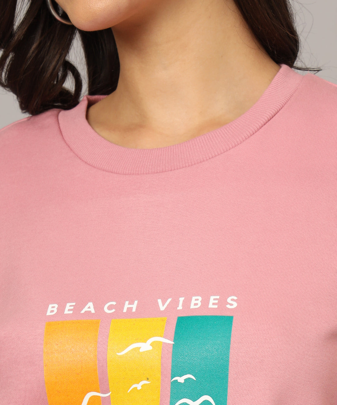 goa beach vibes t-shirt round neck